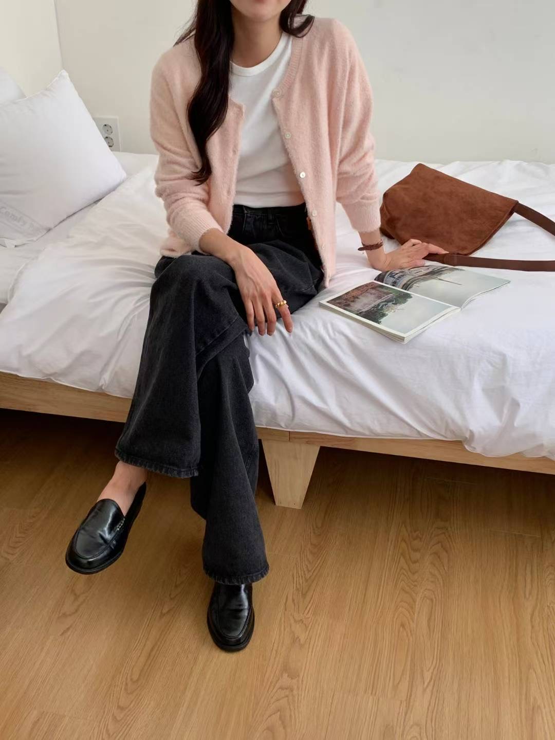 SUNDAY韓國代購㊣女裝新品25秋冬休閑推薦熱賣真品職業針織衫SUNDAY針織衫