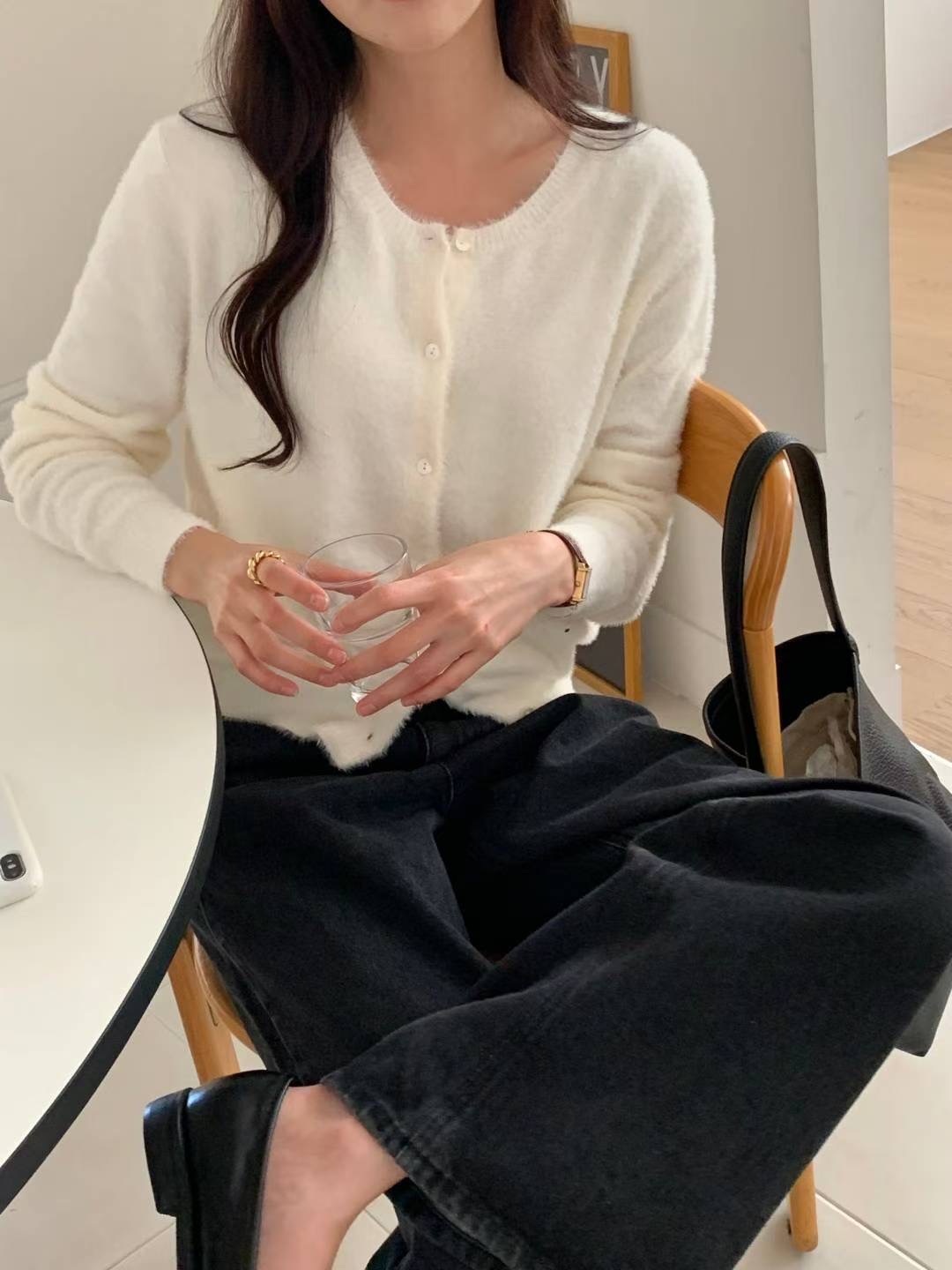 SUNDAY韓國代購㊣女裝新品25秋冬休閑推薦熱賣真品職業針織衫SUNDAY針織衫