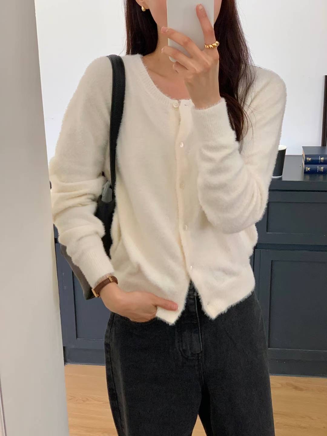 SUNDAY韓國代購㊣女裝新品25秋冬休閑推薦熱賣真品職業針織衫SUNDAY針織衫圖色1