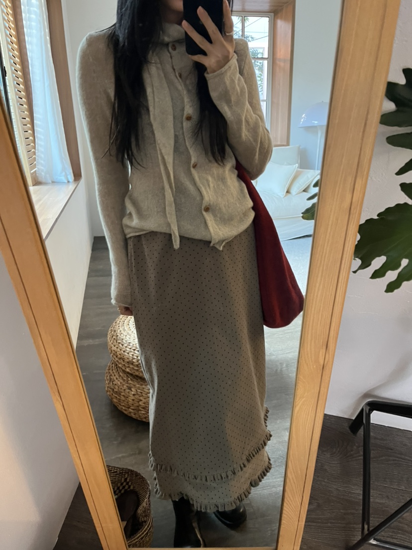 LEMATIN韓國代購㊣女士新款25秋冬職業人氣推薦休閑時尚長裙LEMATIN長裙