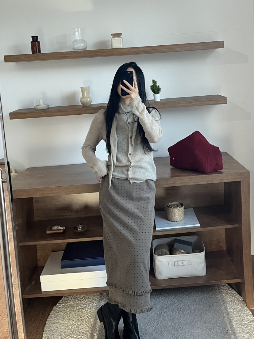 LEMATIN韓國代購㊣女士新款25秋冬職業人氣推薦休閑時尚長裙LEMATIN長裙