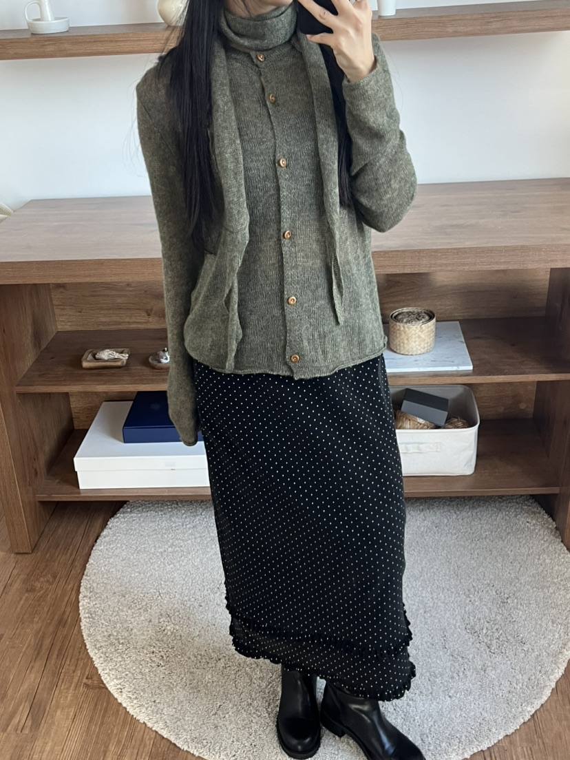 LEMATIN韓國代購㊣女士新款25秋冬職業人氣推薦休閑時尚長裙LEMATIN長裙