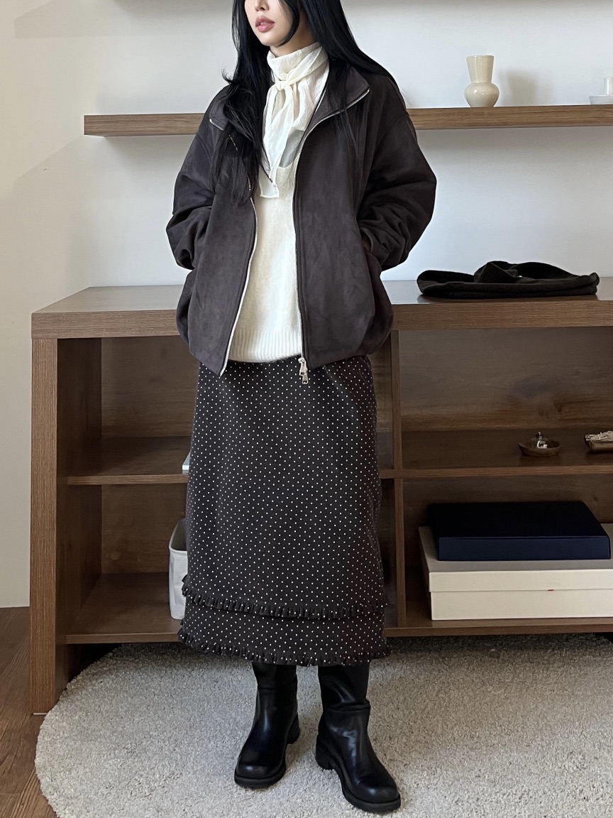 LEMATIN東大門㊣代購女裝新款職業時尚人氣25秋冬夾克絨面革LEMATIN夾克