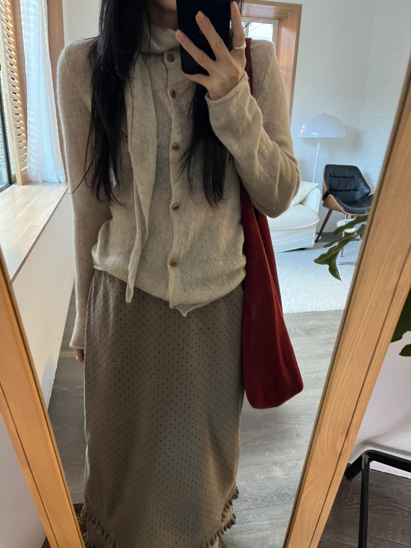 LEMATIN東大門㊣代購女士新品熱賣25秋冬推薦針織衫圍巾開衫LEMATIN針織衫