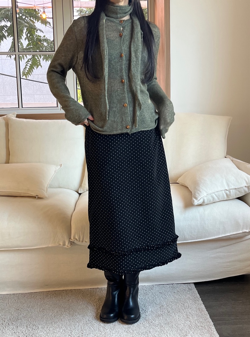 LEMATIN東大門㊣代購女士新品熱賣25秋冬推薦針織衫圍巾開衫LEMATIN針織衫