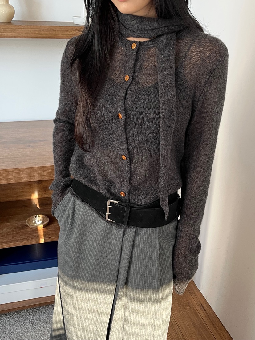 LEMATIN東大門㊣代購女士新品熱賣25秋冬推薦針織衫圍巾開衫LEMATIN針織衫