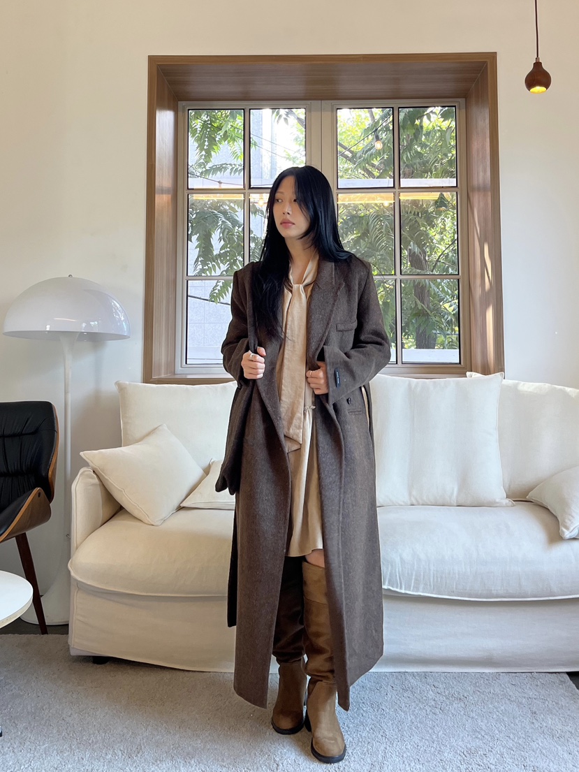 LEMATIN韓國直郵㊣女裝新款時尚真品熱賣推薦25秋冬中長款大衣LEMATIN中長款大衣