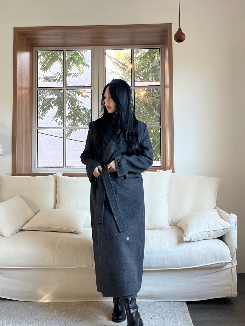 LEMATIN韓國直郵㊣女裝新款時尚真品熱賣推薦25秋冬中長款大衣LEMATIN中長款大衣