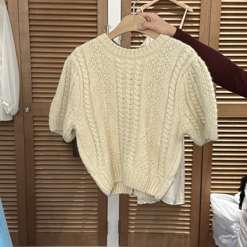TRES BIEN韓國代購㊣女裝新款推薦人氣職業休閑25秋冬毛衣TRES BIEN毛衣