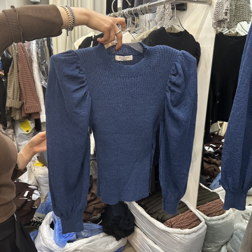 BILLION-L東大門㊣代購女士新品推薦時尚熱賣職業25秋冬針織衫BILLION-L針織衫圖色1