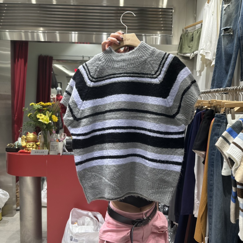 SOLAR韓國代購㊣女士新品休閑職業熱賣真品25秋冬人氣針織衫SOLAR針織衫圖色4