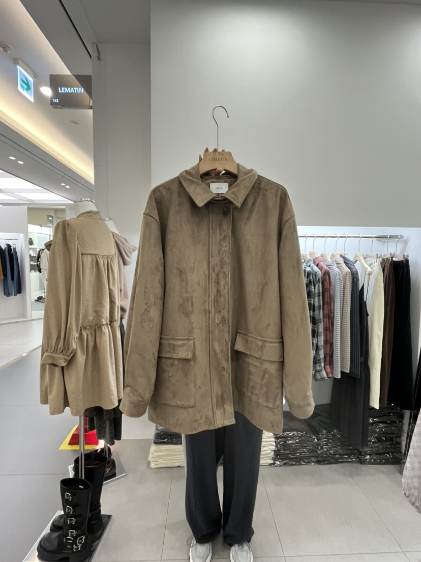 LEMATIN東大門㊣實拍女裝新款真品時尚推薦人氣職業夾克絨面革LEMATIN夾克圖色2