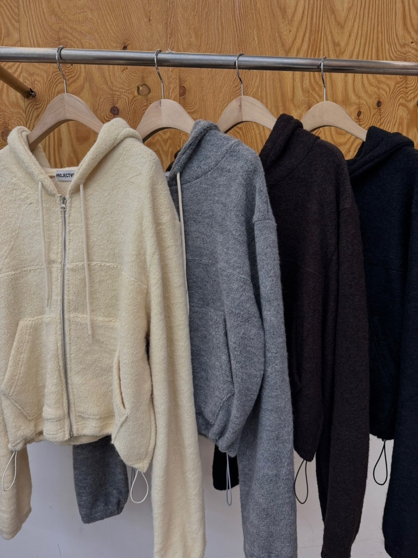 PROJECTVIEW東大門㊣實拍女裝新品25秋冬真品職業夾克拉鏈連帽PROJECTVIEW夾克