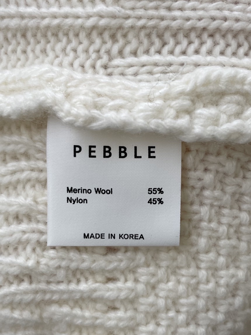 PEBBLE韓國代購㊣女裝新品時尚真品人氣熱賣職業毛衣羊毛開衫PEBBLE/LAYER毛衣