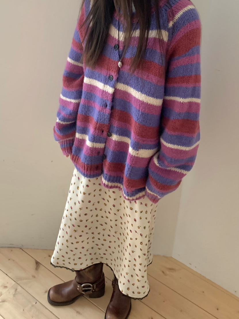 PEBBLE韓國直郵㊣女裝新品25秋冬時尚人氣推薦真品針織衫開衫PEBBLE/LAYER針織衫