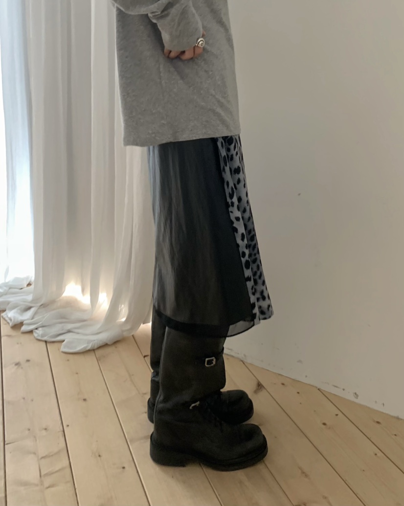 PEBBLE韓國直郵㊣女士新款熱賣真品休閑人氣推薦半身裙中短裙PEBBLE/LAYER半身裙/中短裙