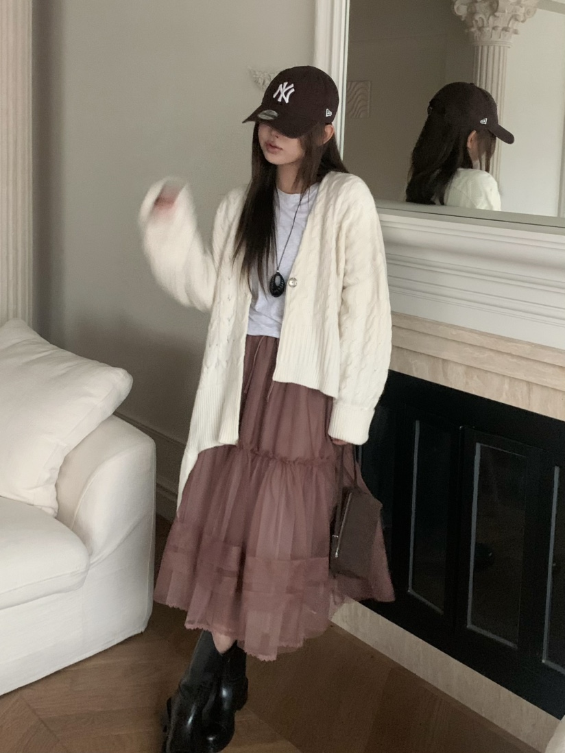PEBBLE東大門㊣代購女士新品推薦熱賣時尚真品人氣25秋冬長裙PEBBLE/LAYER長裙