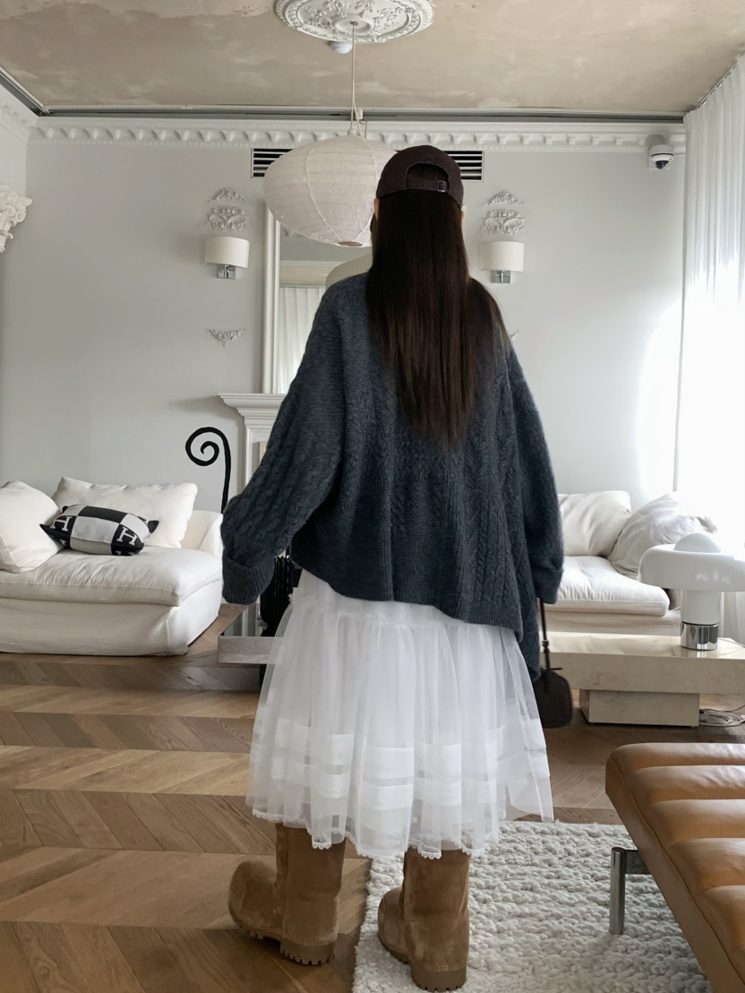 PEBBLE東大門㊣代購女士新品推薦熱賣時尚真品人氣25秋冬長裙PEBBLE/LAYER長裙