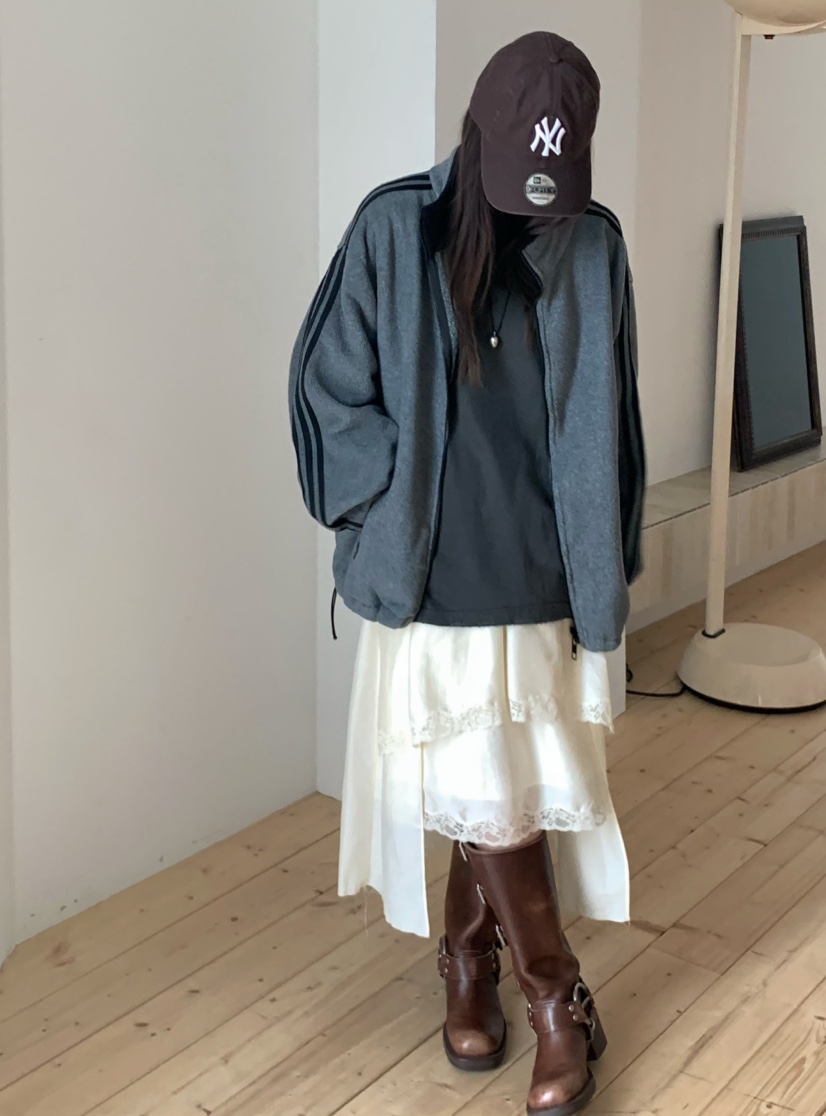 PEBBLE韓國代購㊣女裝新品真品休閑25秋冬職業半身裙中短裙PEBBLE/LAYER半身裙/中短裙