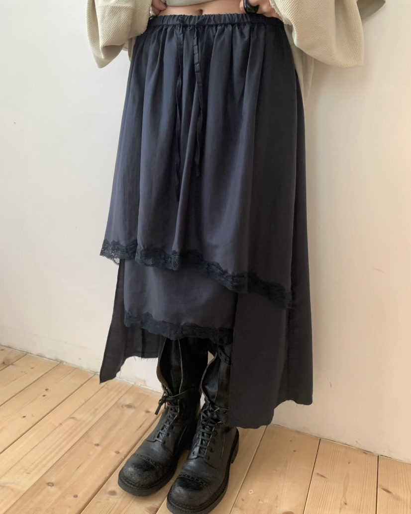 PEBBLE韓國代購㊣女裝新品真品休閑25秋冬職業半身裙中短裙PEBBLE/LAYER半身裙/中短裙