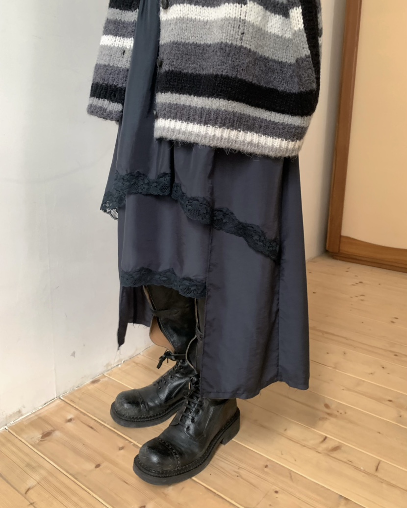 PEBBLE韓國代購㊣女裝新品真品休閑25秋冬職業半身裙中短裙PEBBLE/LAYER半身裙/中短裙