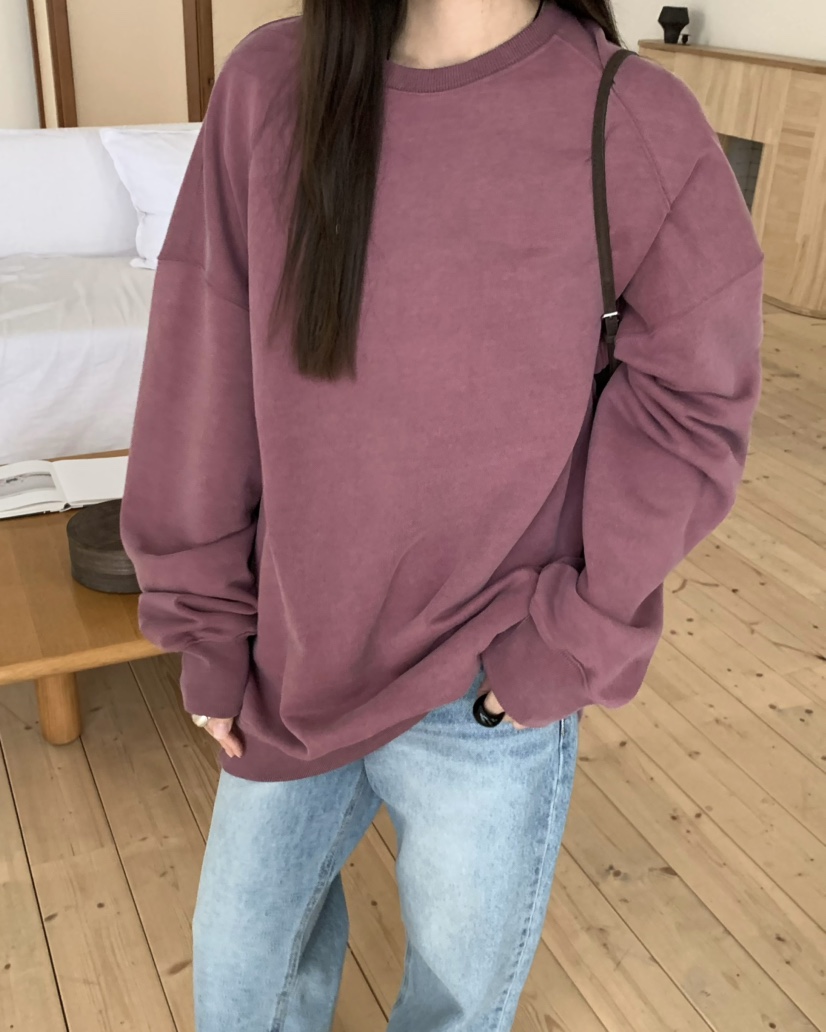 PEBBLE東大門㊣直郵女裝新品時尚人氣真品職業休閑衛衣刺繡PEBBLE/LAYER衛衣
