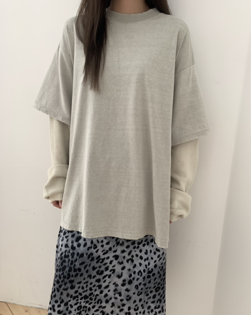 PEBBLE東大門㊣代購女士新品休閑熱賣人氣真品長袖T恤華夫格PEBBLE/LAYER長袖T恤