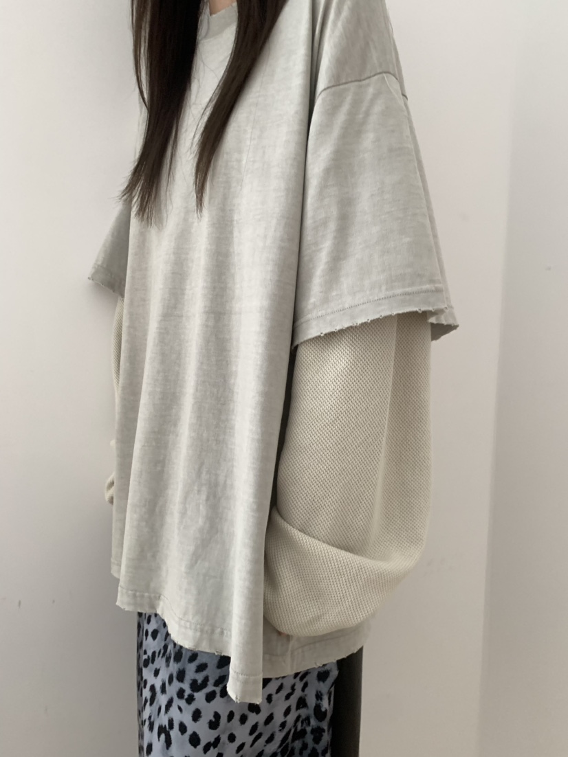 PEBBLE東大門㊣代購女士新品休閑熱賣人氣真品長袖T恤華夫格PEBBLE/LAYER長袖T恤