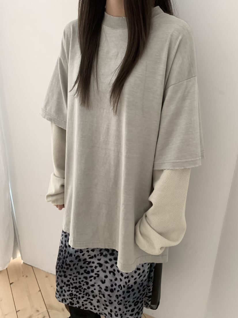 PEBBLE東大門㊣代購女士新品休閑熱賣人氣真品長袖T恤華夫格PEBBLE/LAYER長袖T恤