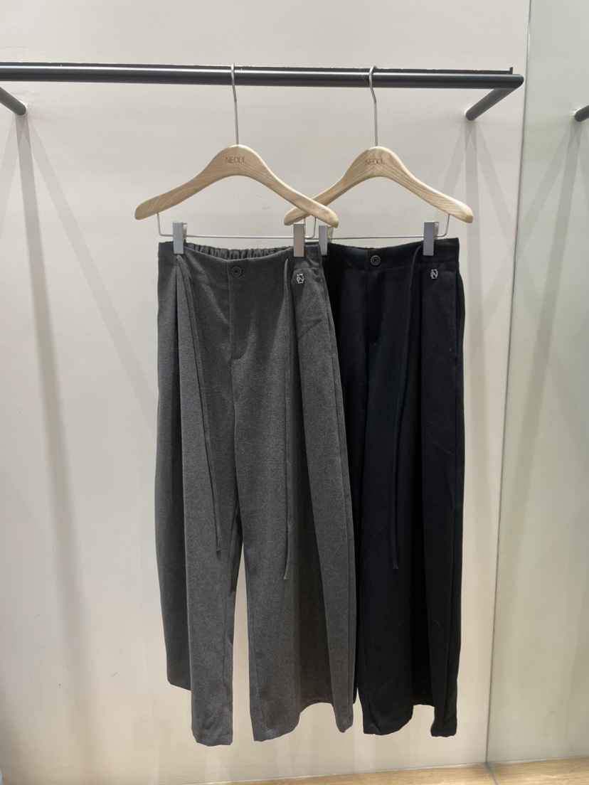 NEOUL東大門㊣直郵女裝新品25秋冬職業熱賣真品休閑人氣休閑褲NEOUL/ahin雙領標簽休閑褲