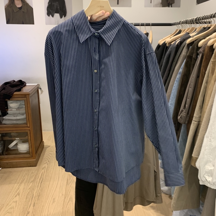 OURIN東大門㊣實拍女士新品真品25秋冬休閑時尚職業襯衫蕾絲衫OURIN襯衫/蕾絲衫圖色3