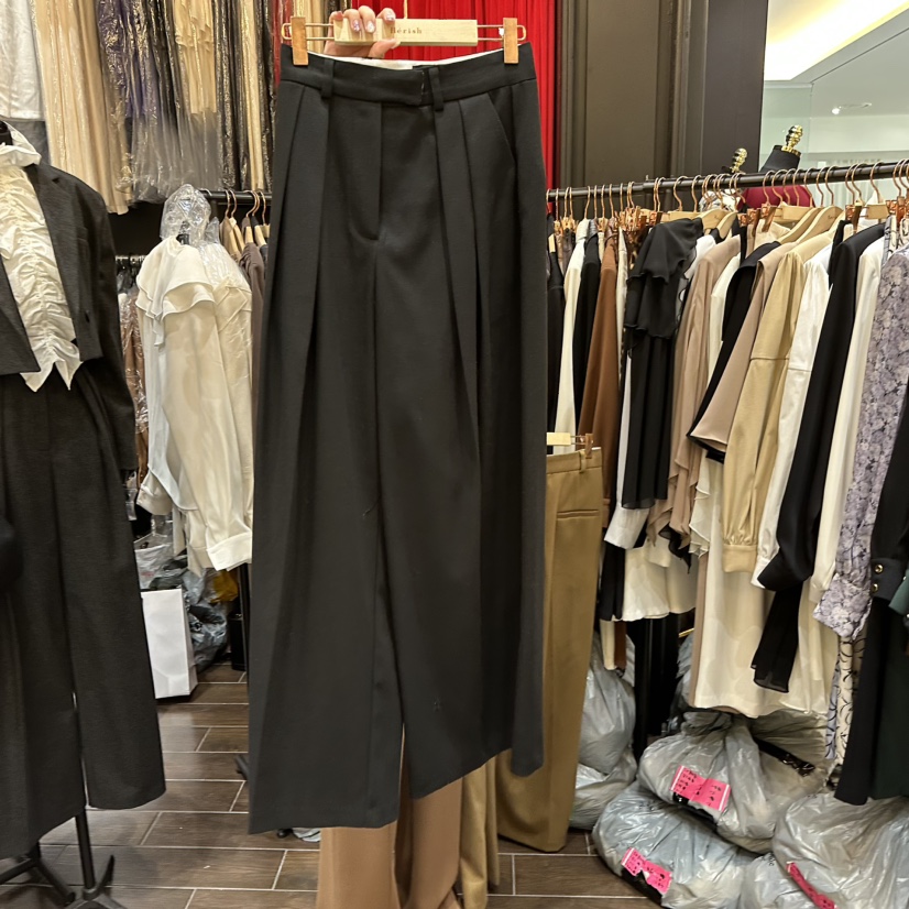 HERISH-HAUTE東大門㊣直郵女士新品人氣25秋冬休閑推薦休閑褲HERISH-HAUTE休閑褲圖色3黑色