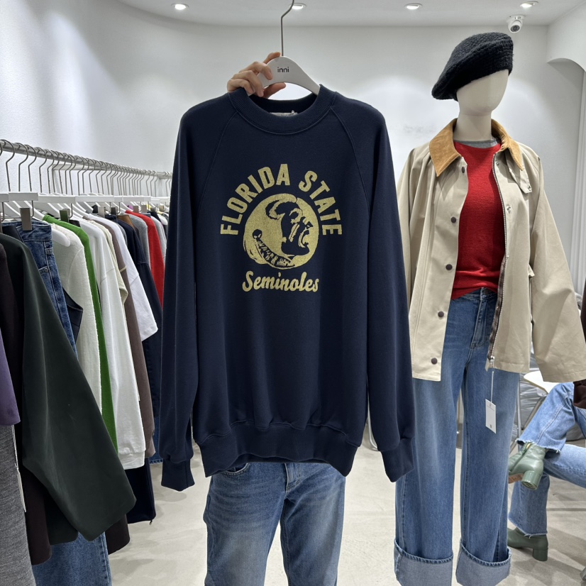 INNI韓國代購㊣女裝新品真品時尚熱賣人氣推薦職業25秋冬衛衣inni衛衣圖色1