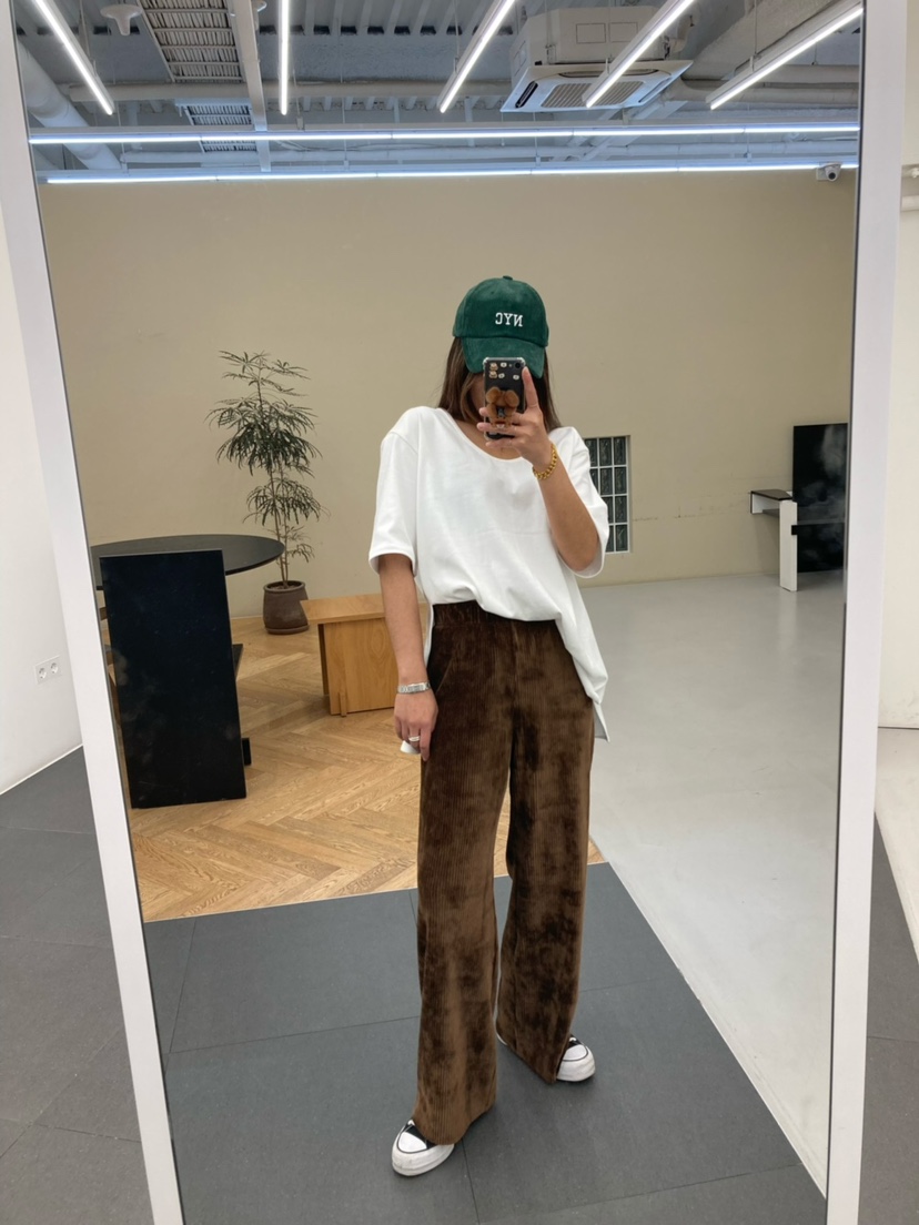 ONL東大門㊣實拍女士新款休閑熱賣時尚職業推薦休閑褲燈芯絨ONL休閑褲
