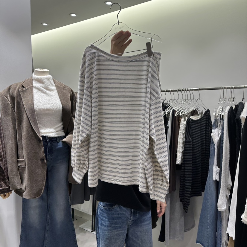 BAIE.38韓國代購㊣女裝新品時尚人氣職業休閑熱賣25秋冬長袖T恤BAIE.38長袖T恤