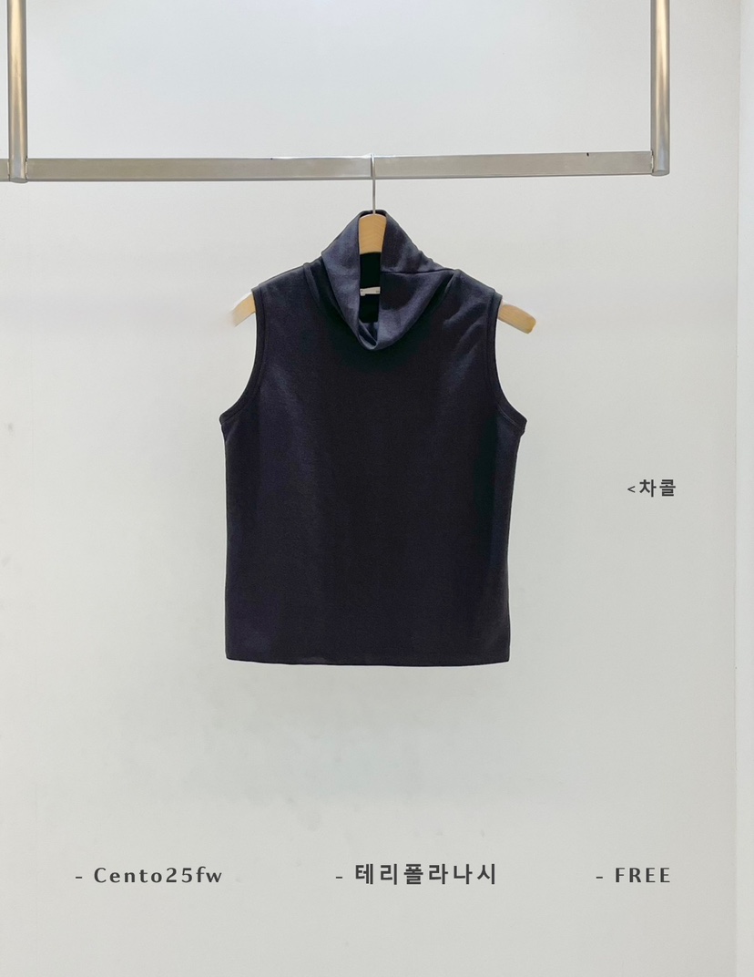 CENTO東大門㊣實拍女士新品推薦職業時尚25秋冬休閑吊帶背心CENTO吊帶/背心圖色3墨色