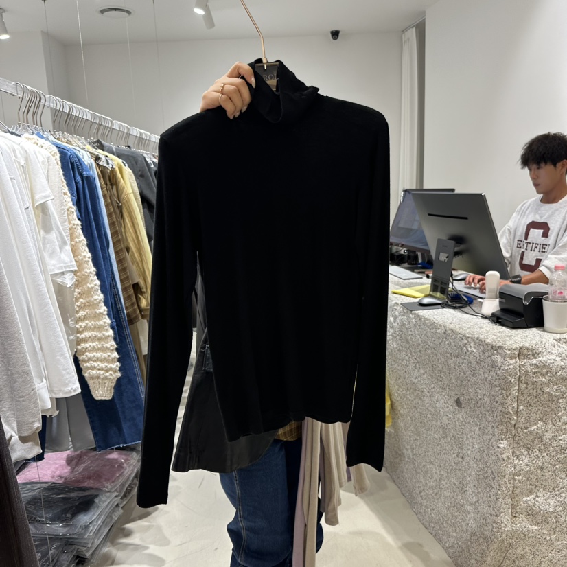 NEROLI 36韓國代購㊣女士新款真品人氣職業休閑長袖T恤羊毛NEROLI 36長袖T恤圖色2
