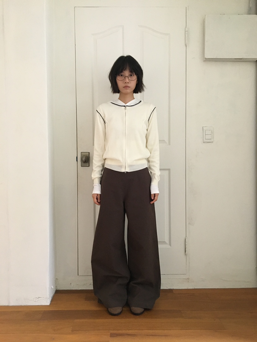 CCW韓國代購㊣女裝新款職業休閑熱賣推薦人氣25秋冬針織衫拉鏈CCW--NYUNYU針織衫