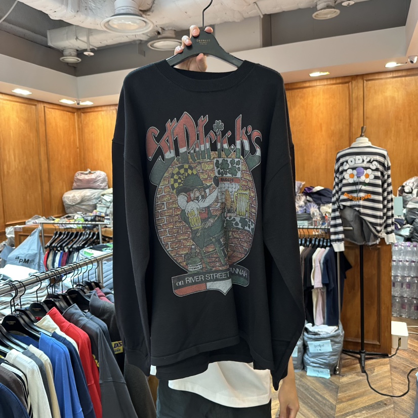 GARMENT-P韓國直郵㊣女士新款職業真品25秋冬人氣休閑衛衣GARMENT衛衣圖色3黑色