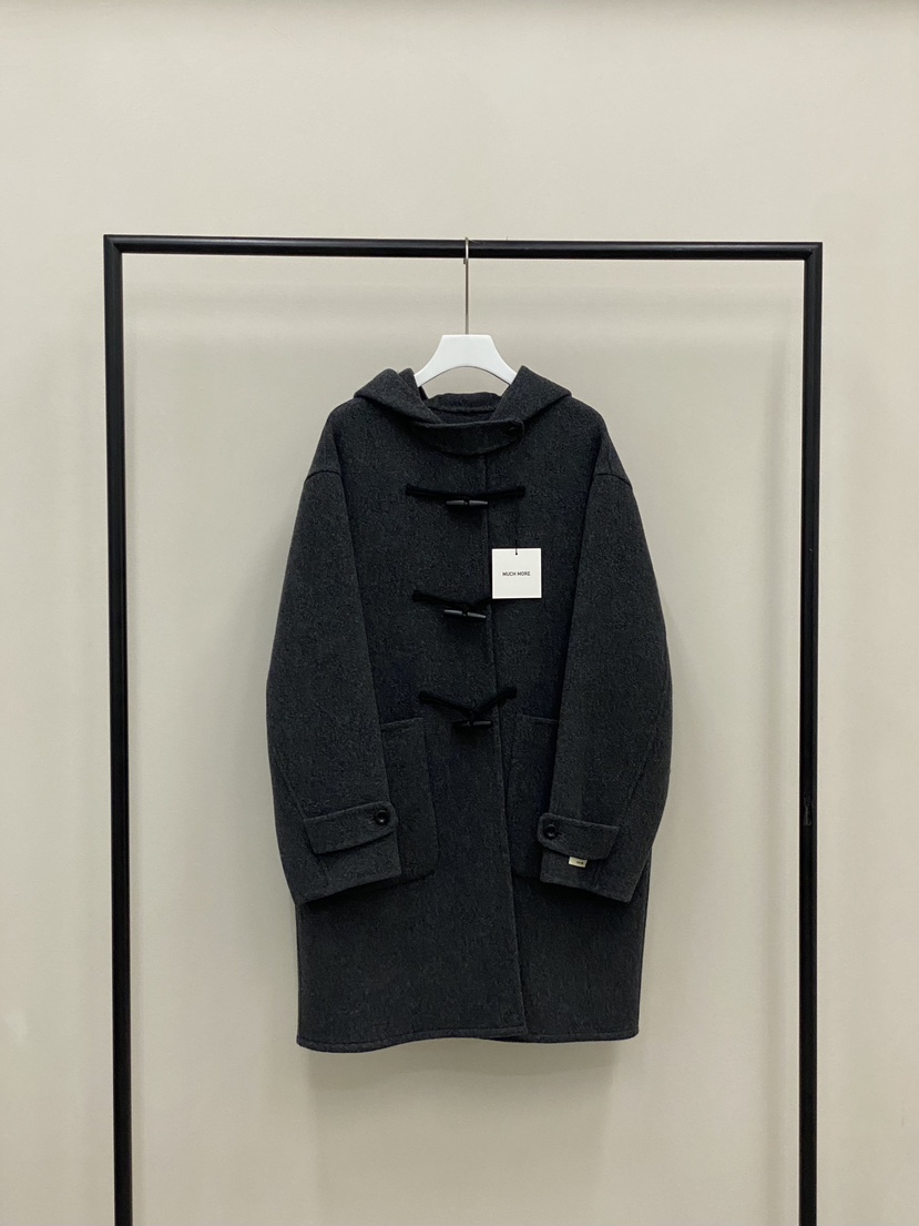 MUCH MORE韓國直郵㊣女裝新品25秋冬人氣職業時尚中長款大衣MUCH MORE中長款大衣圖色2