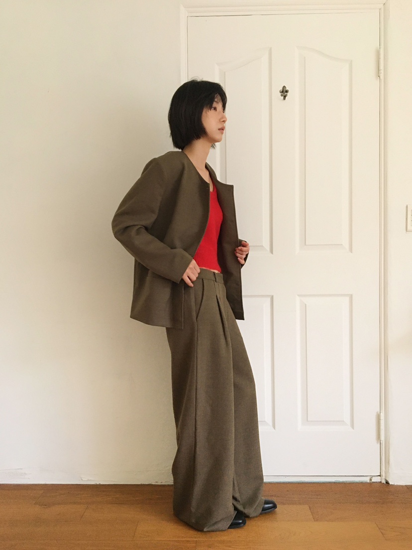 CCW韓國代購㊣女士新品推薦人氣熱賣職業時尚休閑真品休閑褲CCW--NYUNYU休閑褲
