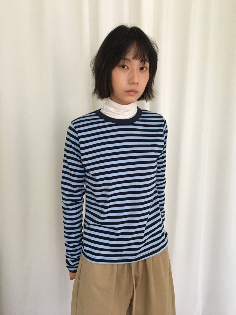 CCW東大門㊣實拍女裝新款人氣休閑推薦熱賣職業時尚長袖T恤CCW--NYUNYU長袖T恤