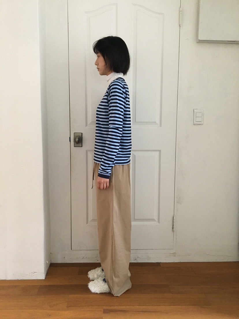 CCW東大門㊣實拍女裝新款人氣休閑推薦熱賣職業時尚長袖T恤CCW--NYUNYU長袖T恤
