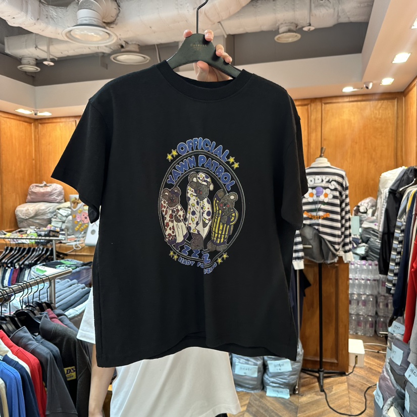 GARMENT-P韓國代購㊣女裝新品熱賣25秋冬人氣職業真品推薦T恤GARMENTT恤圖色2黑色