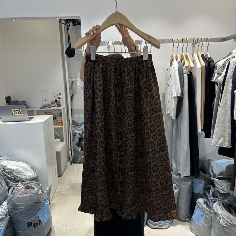RICH SISTER韓國代購㊣女裝新品25秋冬休閑時尚職業真品長裙RICH SISTER長裙