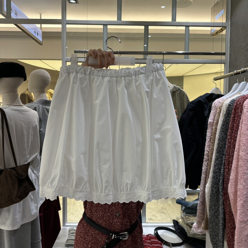MIXXIN韓國代購㊣女裝新品時尚真品推薦熱賣人氣休閑裙褲蕾絲MIXXIN裙褲