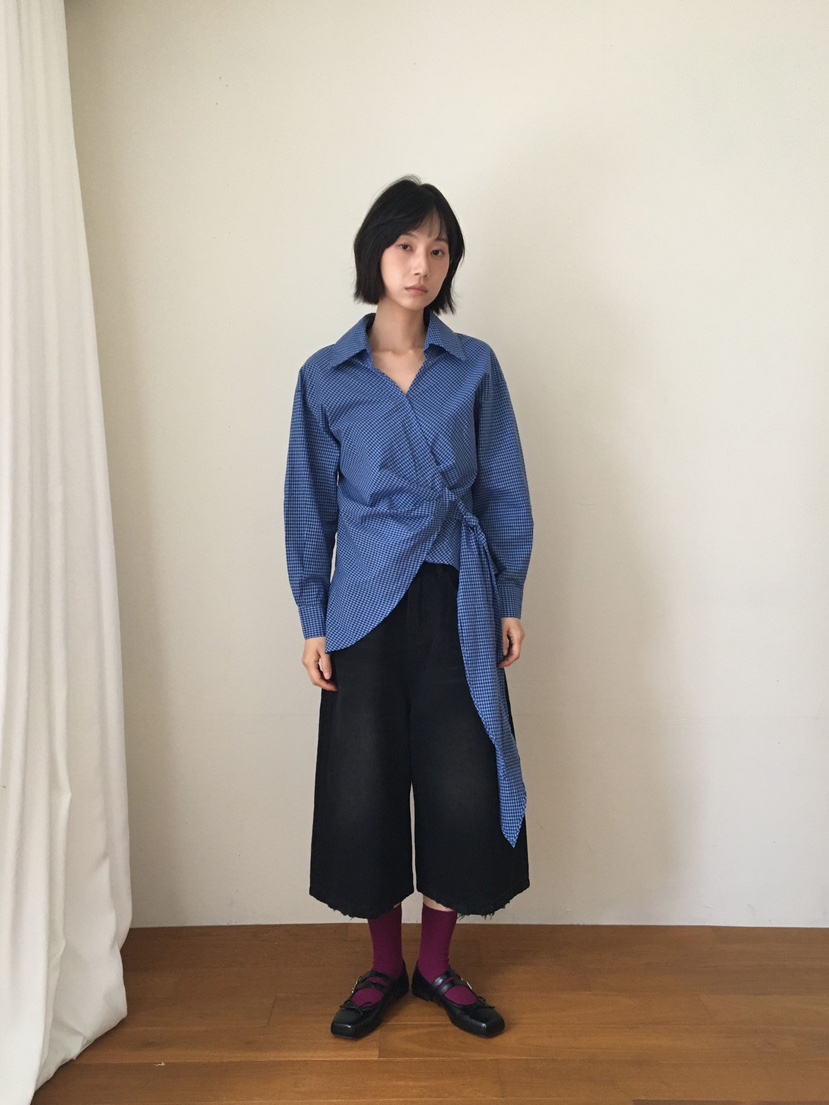 CCW韓國代購㊣女士新款職業休閑熱賣人氣推薦真品襯衫蕾絲衫CCW--NYUNYU襯衫/蕾絲衫