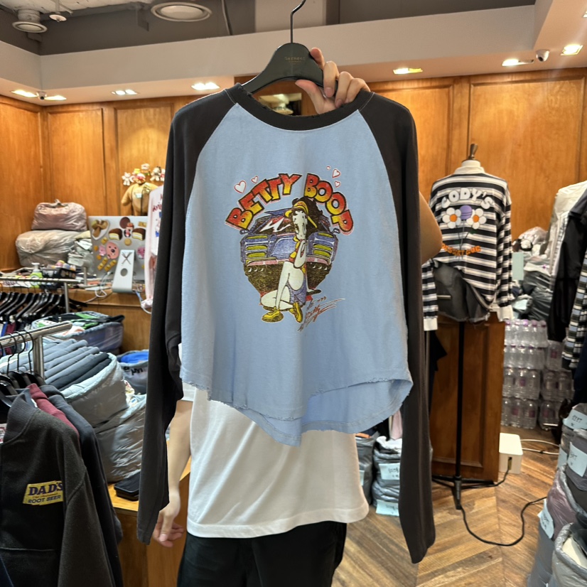 GARMENT-P東大門㊣直郵女士新款休閑25秋冬時尚推薦長袖T恤GARMENT長袖T恤圖色3
