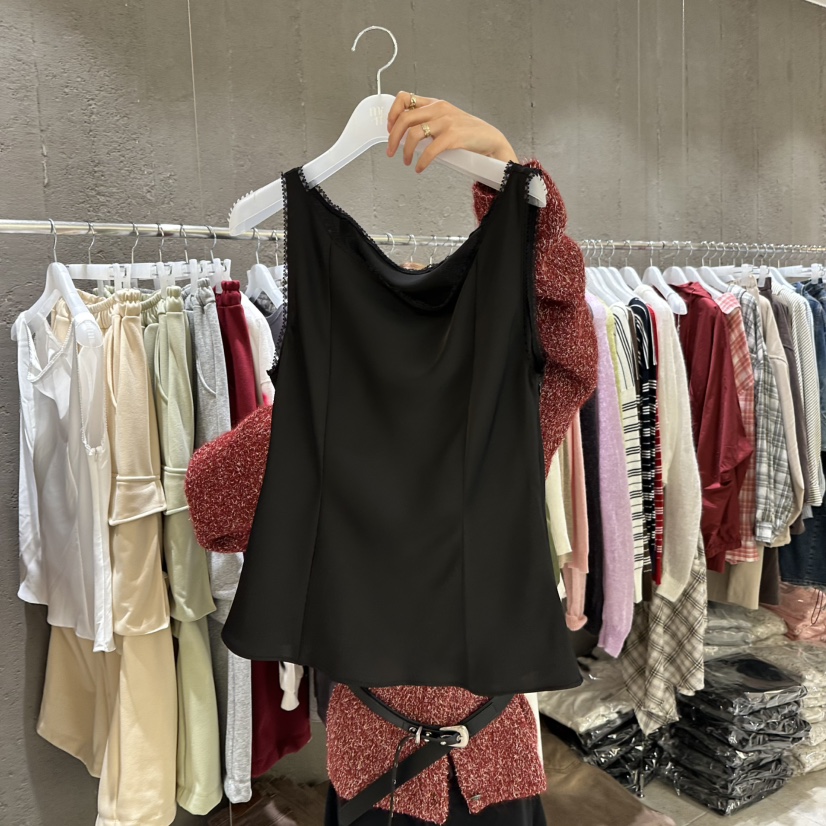 MIXXIN東大門㊣直郵女士新款職業25秋冬真品人氣吊帶背心蕾絲MIXXIN吊帶/背心圖色2