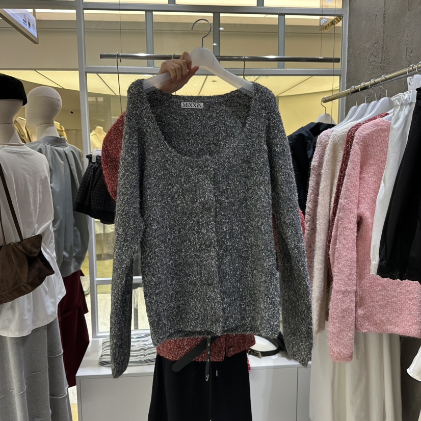 MIXXIN東大門㊣代購女裝新品人氣熱賣職業推薦25秋冬針織衫MIXXIN針織衫圖色2